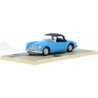 👉 Model auto resin bizarre blauw MG A Twin Cam Soft Closed Roof - Modelauto schaal 1:43 9580006243805