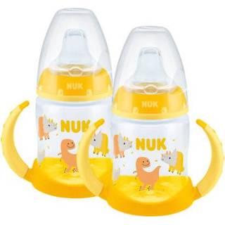 👉 Drink fles polypropyleen geel meisjes NUK Drinkfles First Choice + met temperatuur Control , 150ml in dubbelpa