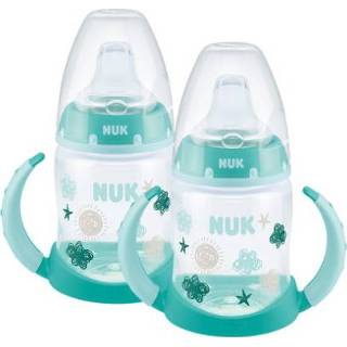 👉 Drink fles polypropyleen meisjes groen NUK Drinkfles First Choice + met temperatuur Control , 150ml in mint een dubbele verpakking