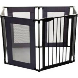 👉 Jongens grijs baby's zwart Dream baby ® Brooklyn 2-in-1 Converta 6 Panels Playpen/Extra Brede Barrier, Grijs/Zwart 9312742320317