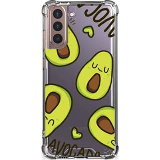 👉 Bumper hoesje Samsung Galaxy S21 Plus Stevig Avocado Singing 8720215657753