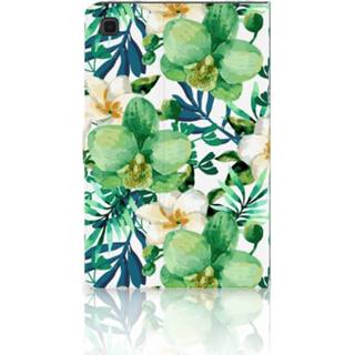 👉 Tablet cover groen Samsung Galaxy Tab A7 (2020) Orchidee 8720215643992