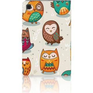 👉 Flipcase Samsung Galaxy Tab A7 (2020) Flip Case Vrolijke Uilen 8720215968712