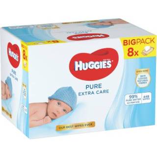 👉 Vochtig doekje jongens baby's Huggies Baby vochtige doekjes Pure Extra Care 8 x 56 5029054222096