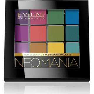 👉 One Size GeenKleur Eveline Cosmetics Eyeshadow Palette 12 Colors Neomania 5903416028895