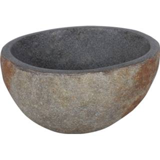 👉 Rivierstenen waskom grijs natuursteen rond Differnz Nusa riviersteen 30-39cm 8712793567456