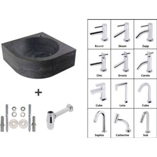 👉 Fonteinset chroom rondo Lambini Designs natuurstenen 7434229666601
