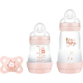 👉 Baby fles jongens baby's roze MAM Babyfles Easy Start Anti-koliek-Elementen Startset S Uil in 4042894591987