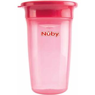 👉 Jongens roze Nûby 360° sippy cup WONDER Basic vanaf 6 maanden 300 ml in 5414959053058