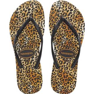 👉 Slippers vrouwen zwart SLim Leopard 1621725082745