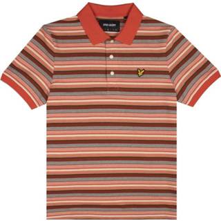 👉 Poloshirt l male bruin Stripe Polo Shirt