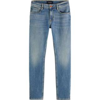 👉 Spijkerbroek male blauw Skim - born again denim jeans