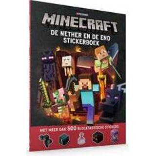 Sticker boek Minecraft Stickerboek de Nether & End. Paperback 9789030503774