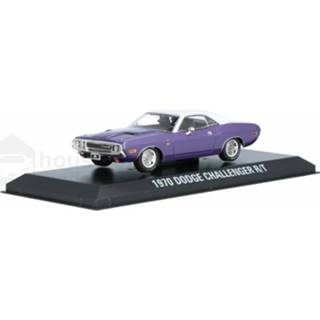 👉 Model auto Die-Cast greenlight purper Dodge Challenger R/T - Modelauto schaal 1:43 819725024921