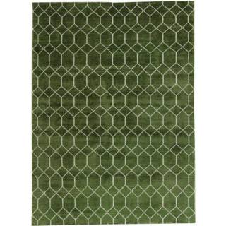 👉 Laagpolig vloerkleed donkergroen Brinker Carpets Feel Good Laatz Army Green 200x300 cm 8719758795602