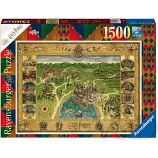 👉 One Size no color Hogwarts Map (1500 stukjes) 4005556165995