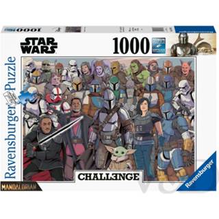 👉 One Size no color mannen Challenge - Star Wars Mandalorian (1000 stukjes) 4005556167708