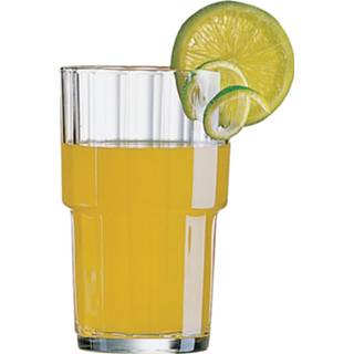 👉 Waterglas transparant One Size 12x Stuks stapelbare waterglazen/drinkglazen 320 ml - Waterglas/drinkglas/sapglas 8720276988391