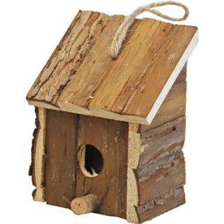 👉 Nestkast/vogelhuisje hout bruin 9 x 11 x 16 cm