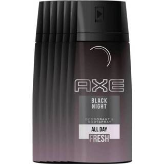 👉 Deodorant GeenKleur multiverpakkingen zwart AXE Black Night - 6 x 150 ml Voordeelverpakking 8710908052156
