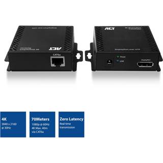 👉 DisplayPort One Size no color ACT AC7770 4K CATx Extender Set tot 70 meter 8716065447743