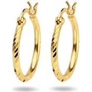 👉 Oorring goudkleurige active Oorringen Gediamanteerd