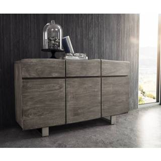 👉 Dressoir platina DELIFE Live-Edge 147 cm acacia 3 deuren laden 4250809383279