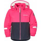 👉 Regenjas 140 uniseks zwart roze Didriksons - Kid's Viken Jacket 3 maat 140, roze/zwart 7332627855620