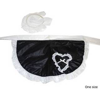 👉 Schort zwart One Size Dienstmeisjes verkleed met diadeem - Dienstmeisje serveerster kamermeisje kostuums 8720147705287