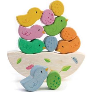 👉 Hout One Size meerkleurig baby's multicolor Tender Toys balancerende Babyvogels junior 12-delig 191856084570