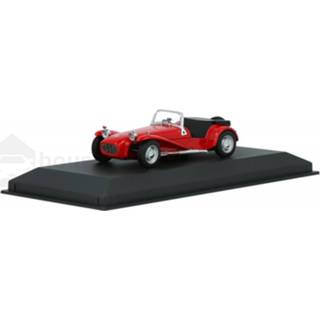 👉 Model auto Die-Cast ichamps rood Lotus Super Seven - Modelauto schaal 1:43 4012138017610