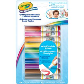 👉 Viltstift One Size GeenKleur Color Wonder viltstiften mini Crayola - 10 stuks Knutselset Tekenen 71662125714