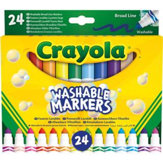 👉 Viltstift One Size GeenKleur Viltstiften met kegelpunt Crayola - 24 stuks Knutselset Tekenen 71662065706