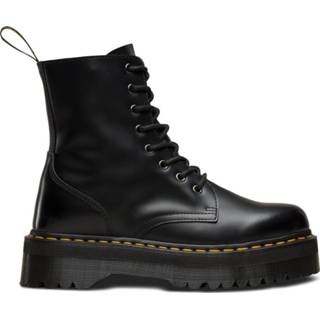 👉 Jadon Black Polished Smooth Boots Dames Zwart