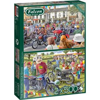 👉 Puzzel The Motorcycle Show 2x 500 Stukjes 8710126113127