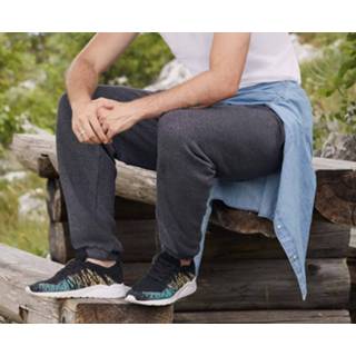 👉 Joggingbroek grijs antraciet m Fruit of the Loom donkergrijs/antraciet/dark heather grey voor volwassenen - Sportbroek/Trainingsbroek 8720276901536