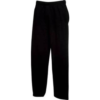 👉 Joggingbroek Fruit of the Loom zwart voor volwassenen straight/open leg - Sportbroek/Trainingsbroek - Kleding