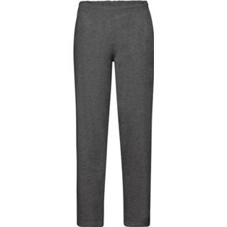 👉 Joggingbroek grijs antraciet m Fruit of the Loom donkergrijs/antraciet/dark heather grey voor volwassenen straight/open leg - Sportbroek 8720276901581