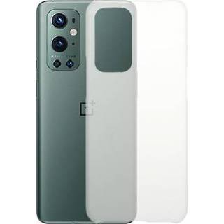 👉 Kunststof OnePlus 9 Pro Geruberiseerd Hoesje - Doorzichtig 5712580072296