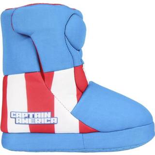 👉 Marvel Avengers Captain America 3D sloffen/pantoffels voor jongens - Kindersloffen/kinderpantoffels
