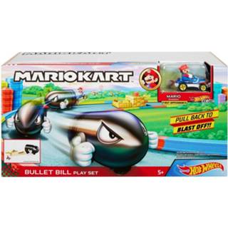 👉 Multicolor One Size meerkleurig Hot Wheels Mario Kart Bullet Bill Playset 887961834178