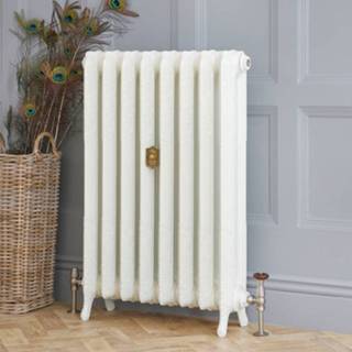 👉 Gietijzeren radiator 51cm Hoog Porseleinwit | Kies de Breedte Charlotte 5051752982613