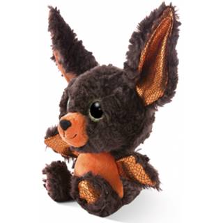 👉 Bruin oranje polyester One Size Nici knuffelvleermuis Glubschis junior 17 x 15 cm bruin/oranje 4012390463040