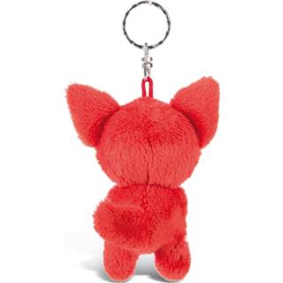 👉 Sleutelhanger rood pluche One Size Nici Glubschis Jayson junior 9 cm 4012390455458