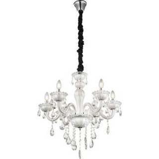 👉 Kroonluchter wit male Globo Teejay-6 6xE14 9007371334940