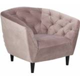 👉 Fauteuil roze dusty rose stof metaal Akersloot 5713941012234