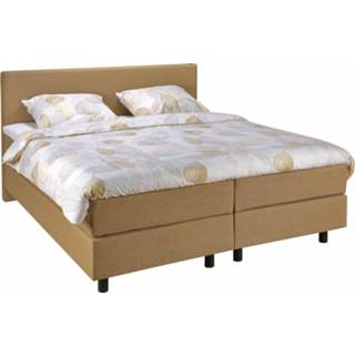 👉 Boxspring stof lars cinnamon medium naturel bonell vering 180x200 Kralingen B 8717297208997