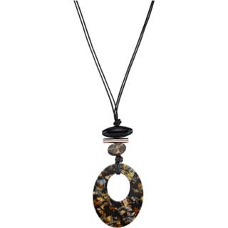 👉 Zwart metaal vrouwen tweerijig design Ketting KLiNGEL 4055706475375