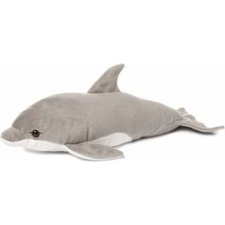 👉 Dolfijn knuffel grijs pluche kinderen WNF 40 cm