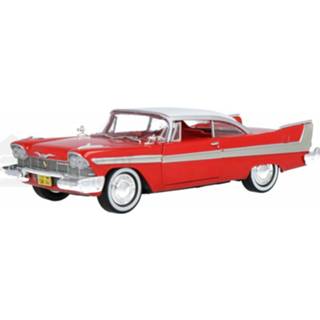 👉 Model auto Die-Cast greenlight rood Plymouth Fury - Modelauto schaal 1:24 819725022255